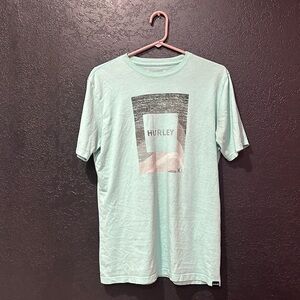 HURLEY Unisex Blue Short Sleeve T-Shirt Size Small NC0171